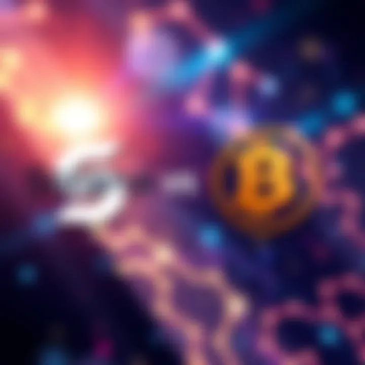 Solana and HBAR Logos Logos of Solana and HBAR side by side, representing the competition between retail and enterprise in blockchain.