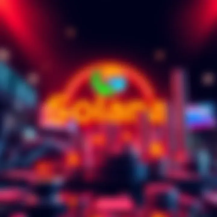 Graphic showing Solana's logo with rising revenue charts and financial symbols.