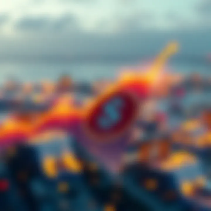 A graphic showing Solana's rise with a $1 billion mark and BNB Chain at $292 million in the background, symbolizing growth in blockchain investment.