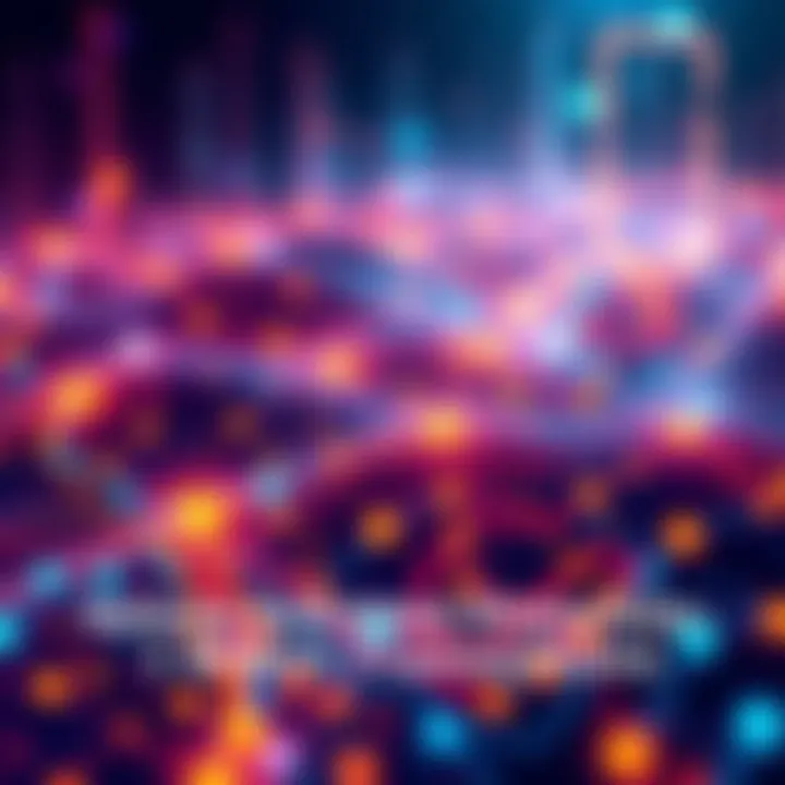 Solana Network Transaction Milestone Visualization of Solana network's 1 billion transactions with vibrant graphics and blockchain elements