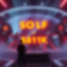 A digital display showcasing Solfart ($SOLF) presale exceeding $181K alongside GoMemeCoin integration visuals