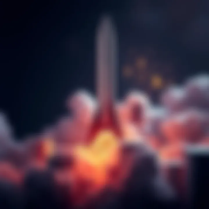A graphic showing a rocket representing SpaceX with Bitcoin symbols and dollar signs, highlighting a stock donation theme.