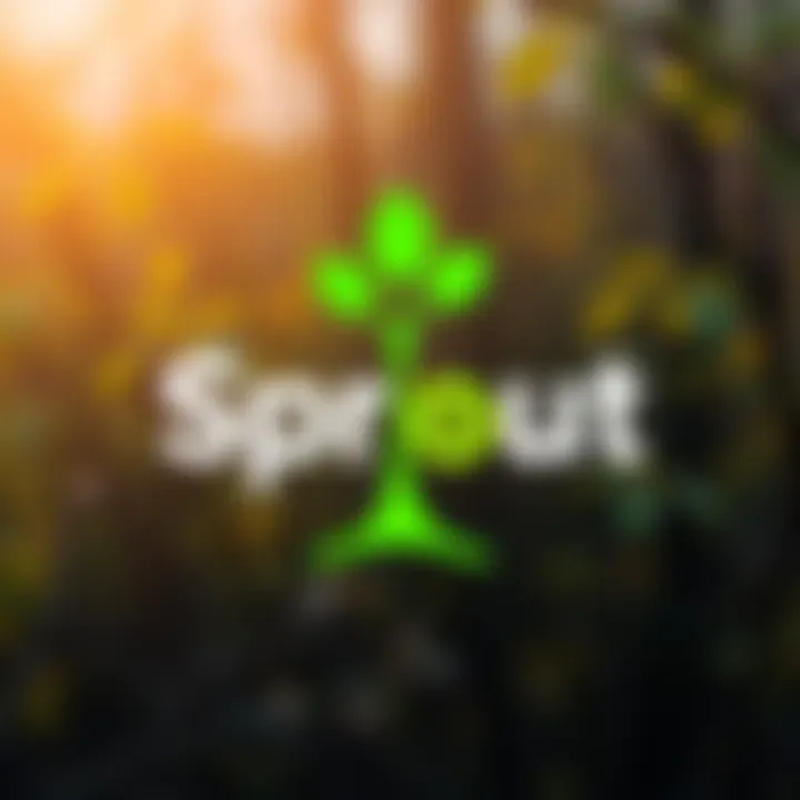 Logo of the Sprout game featuring a green tree symbol representing the eco-friendly theme