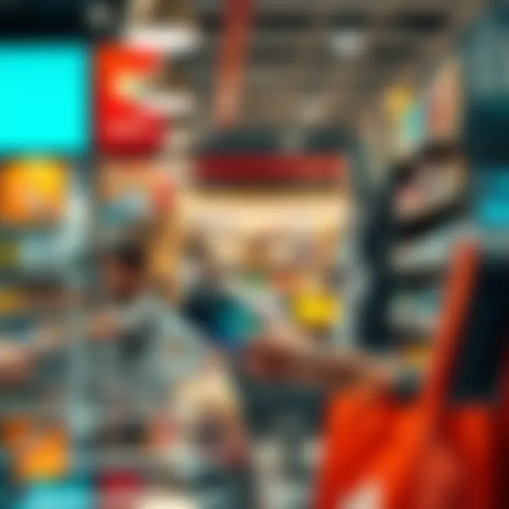 A person makes an in-person purchase using a stablecoin card at a retail shop, showcasing a modern payment method.