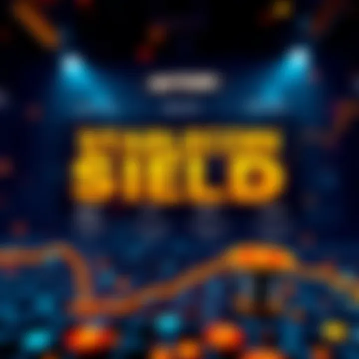 A graphic showing different stablecoin lending pools and rates on various blockchain networks