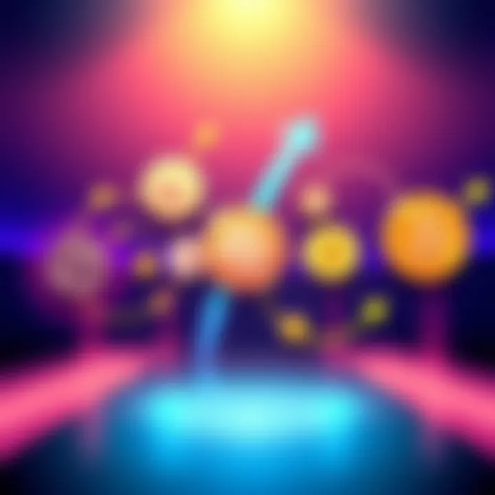 Graphic showing various stablecoins like DAI and USDC supporting decentralized finance activities such as lending and payments with arrows indicating flow and growth.