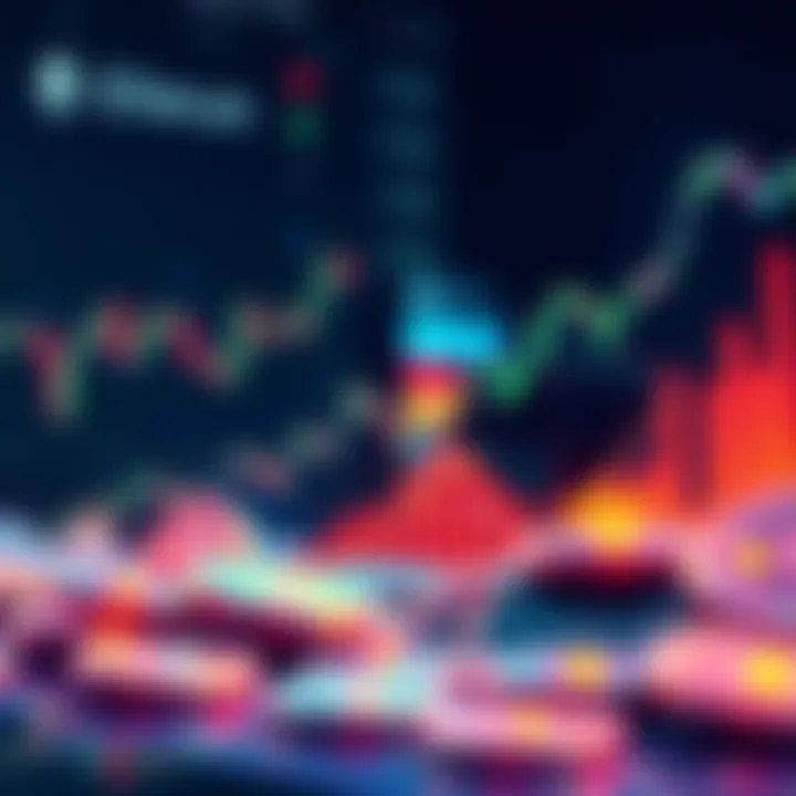 Visual of stablecoins being transferred to Ethereum, showing charts and financial symbols indicating growth