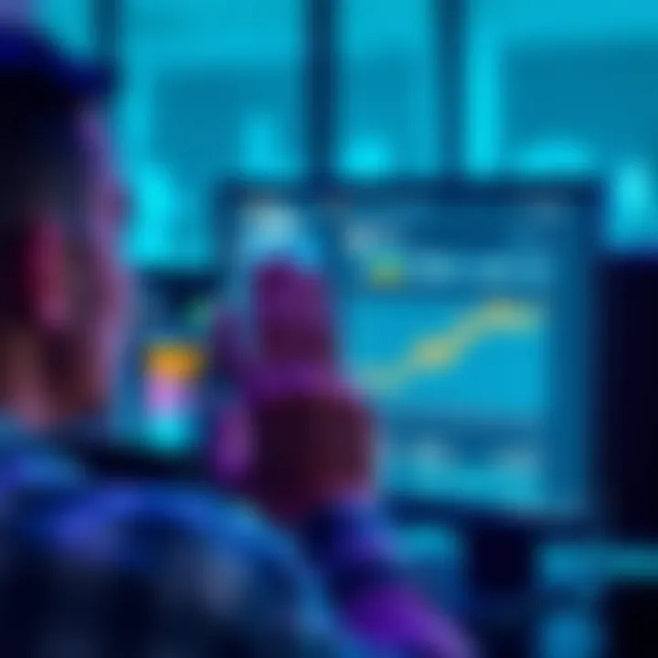 Person looking at a computer screen with a confused expression, showing staked AMP funds on a digital wallet interface