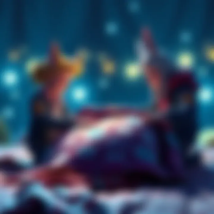 Star and Jinx examining a quilt for quality before gifting it, showing their careful process.