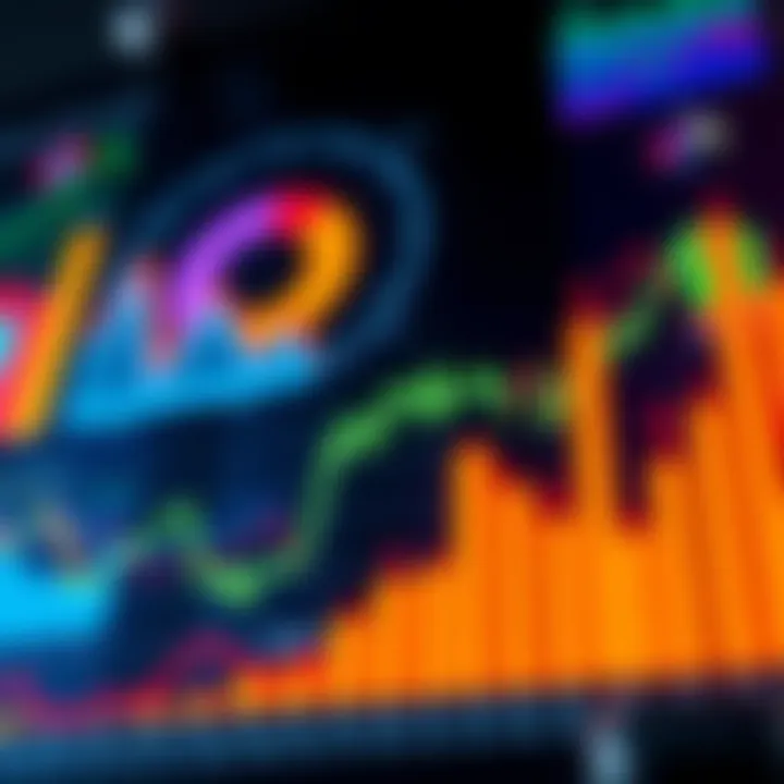 A collection of colorful charts and graphs showcasing key statistics related to daily life.