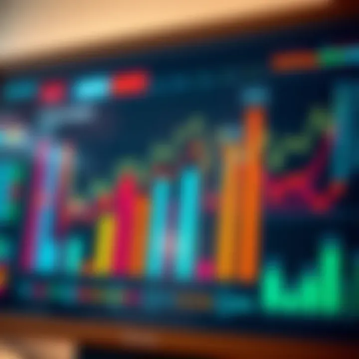 A colorful chart displaying impressive statistics with eye-catching visuals