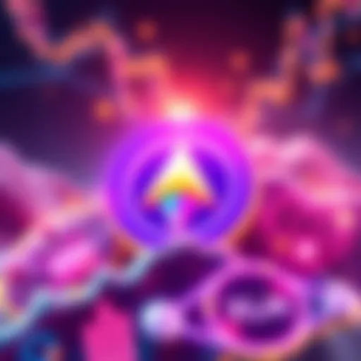 A visual representation of Stellar (XLM) logo with symbols of partnerships and real-world applications, suggesting its growth in the cryptocurrency space.