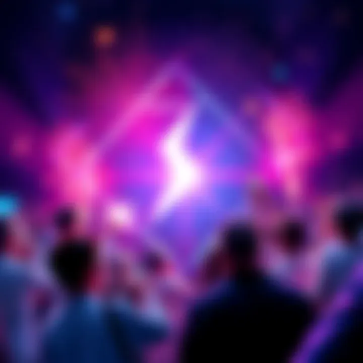 Celebration of Stellar and XLM reaching a significant milestone in cryptocurrency, with people discussing on social media