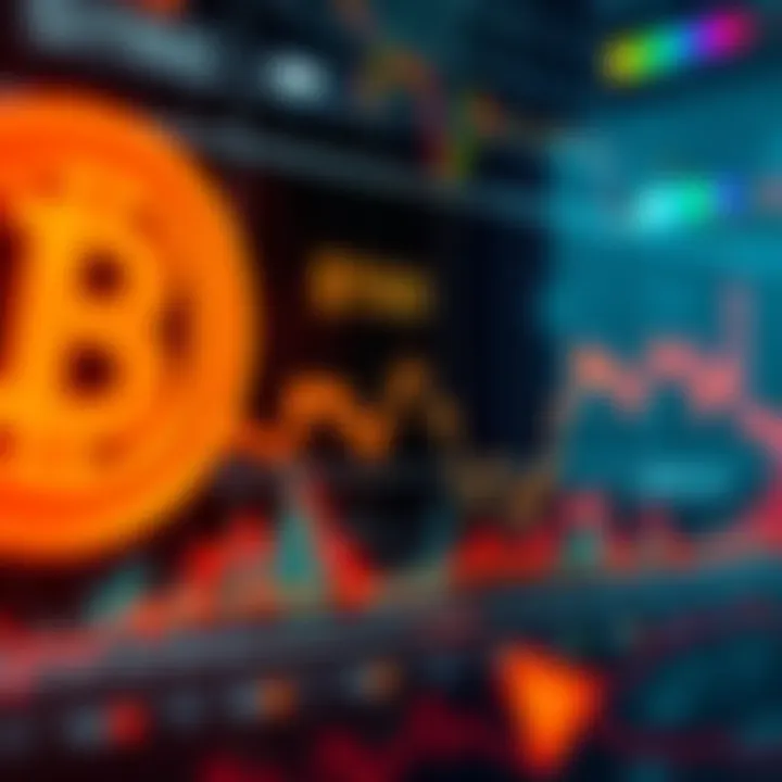 A stock performance chart showing STRC's capped value at $100 with a declining trend, contrasting with the upward trend of bitcoin.