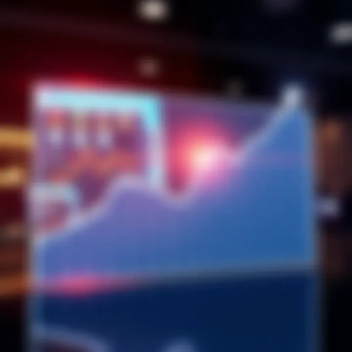 A graph showing a positive trend in stock prices over five years, indicating a significant rise.