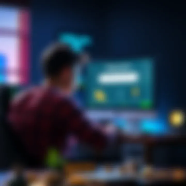 A sad person sitting in front of a computer, looking at a screen displaying a cryptocurrency wallet with zero balance, symbolizing the loss of stolen coins.