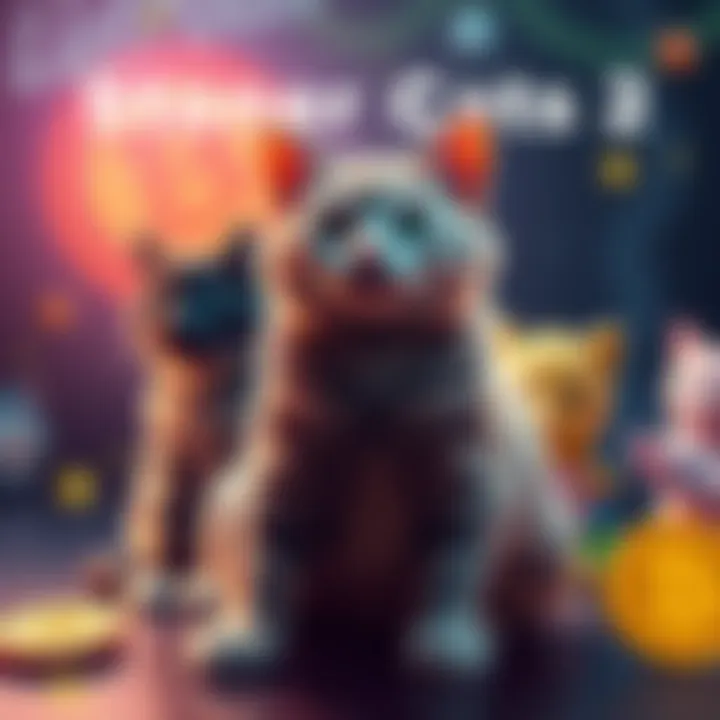 A graphic showing a checklist for claiming payment from the Stoner Cats 2 settlement, featuring images of digital cats and cryptocurrency symbols.