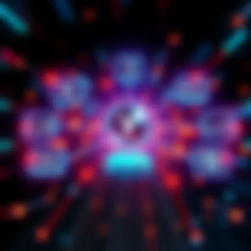 A visual representation of multiple decentralized exchange tools connected to a central hub, showcasing fund deployment across various platforms.