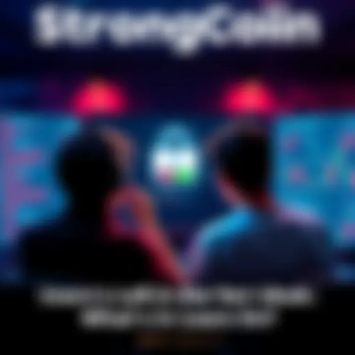 Frustrated people looking at a computer screen showing StrongCoin login errors