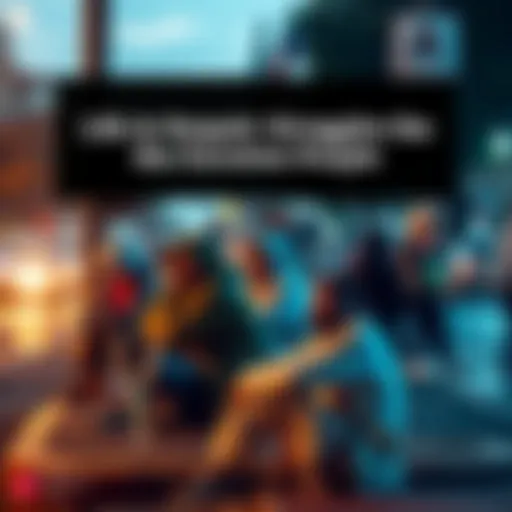 A group of people sitting on a street corner, looking dejected, showcasing their daily struggles.