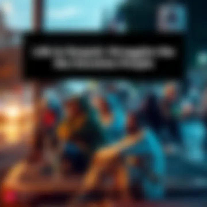 Struggles of Marginalized Communities A group of people sitting on a street corner, looking dejected, showcasing their daily struggles.