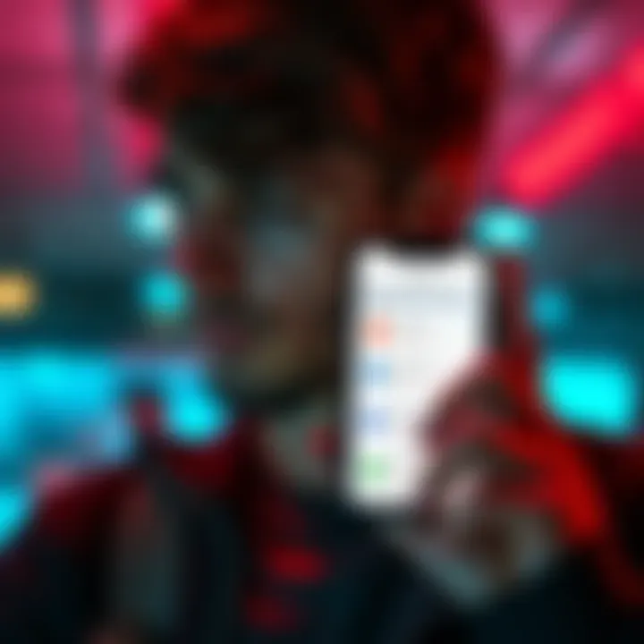 A person looking at a phone screen displaying subscription options for an app, appearing confused about which choice to make.