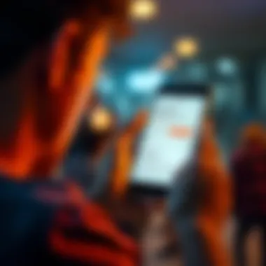 Person looking at a phone displaying subscription details with concern about billing and trial periods