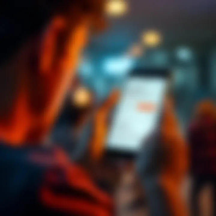 Subscription confusion Person looking at a phone displaying subscription details with concern about billing and trial periods