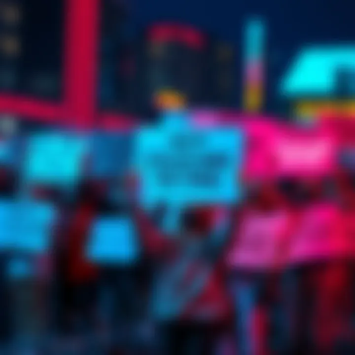 A group of people showing support for Coldcard victims, holding signs about cryptocurrency security and key control.
