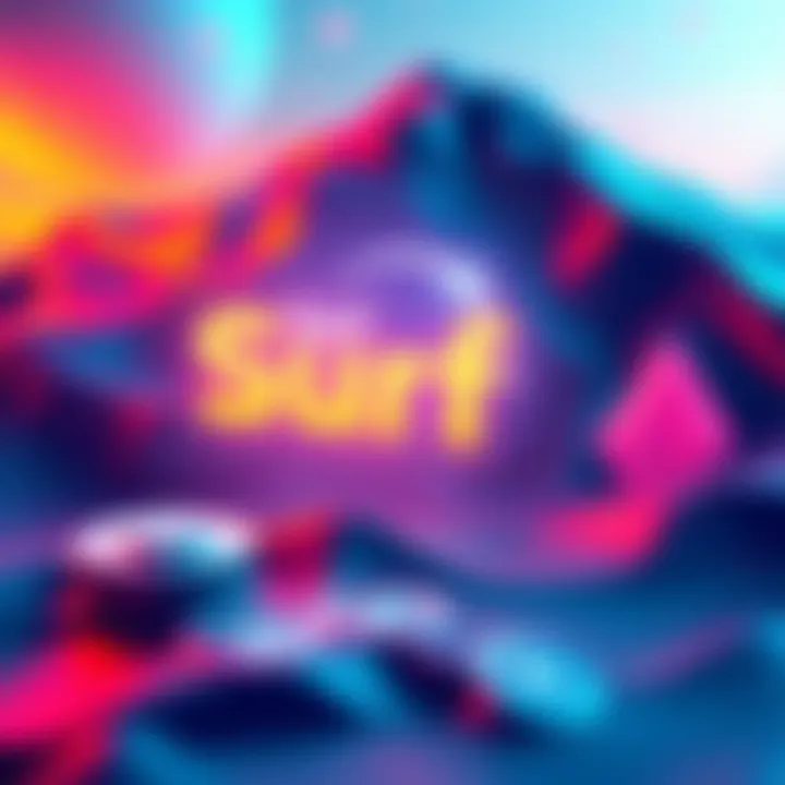 Surf DeFi Overview A graphic showing Surf's DeFi service with percentage returns and risk icons, alongside Cardano symbols