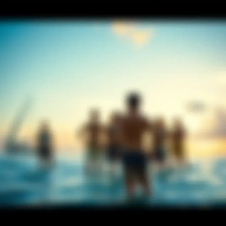 A group of Survivor contestants on the beach in Micronesia, reflecting on their challenges and decisions during the competition.