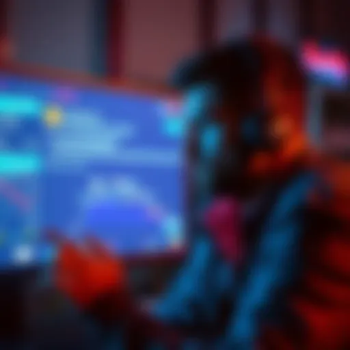 A man looking at a computer screen showing a flagged crypto transaction, with messages indicating the transaction to India is unresolved.