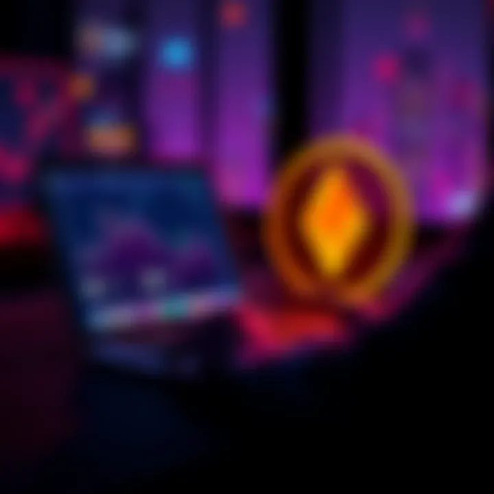 A person using a laptop to exchange Ethereum for Monero on a decentralized platform, showcasing privacy and control over funds.