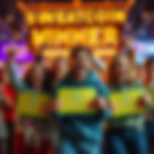 Winners holding gift cards from Sweatcoin's Golden Scratch Card feature, showing excitement and celebration