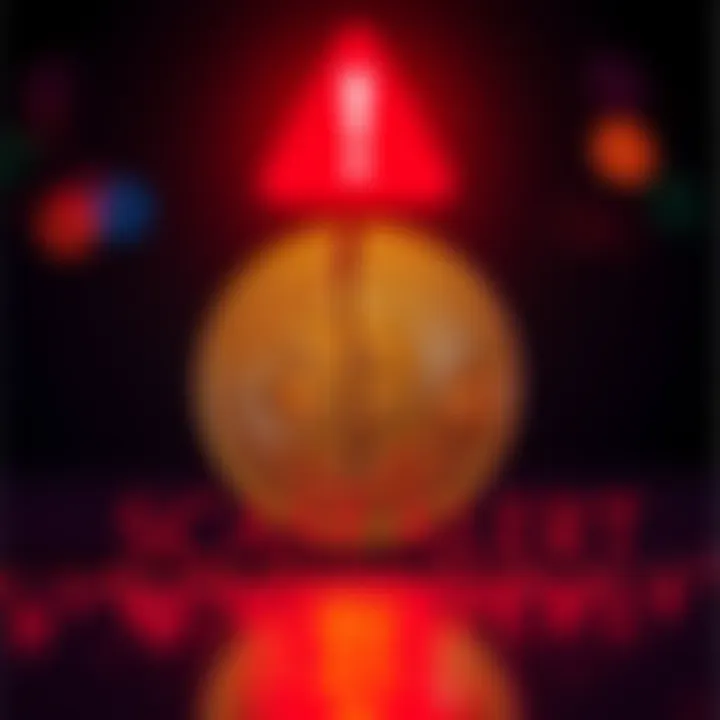 A warning graphic showing a broken cryptocurrency symbol with a red alert sign above it, representing fraud involving Switcher.finance