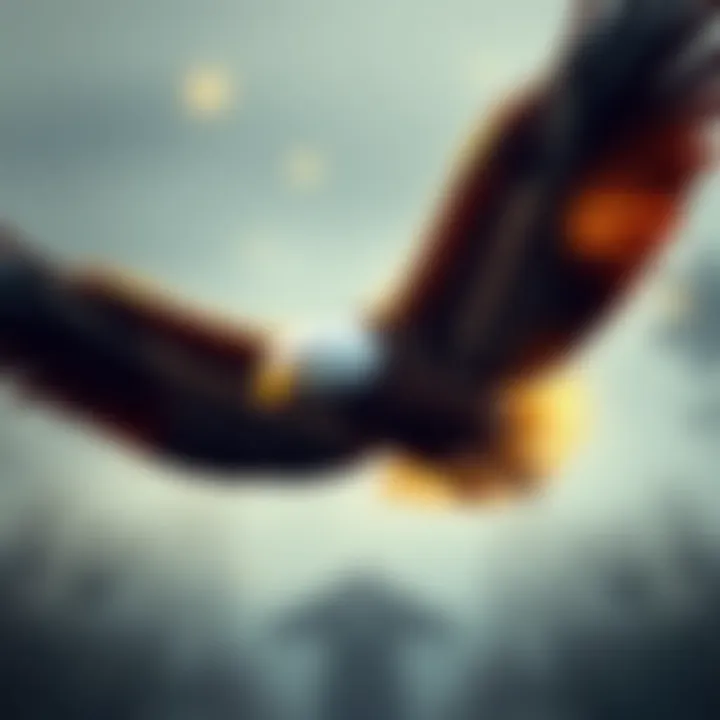 A stylized eagle in flight with its wings spread wide, symbolizing freedom and strength.