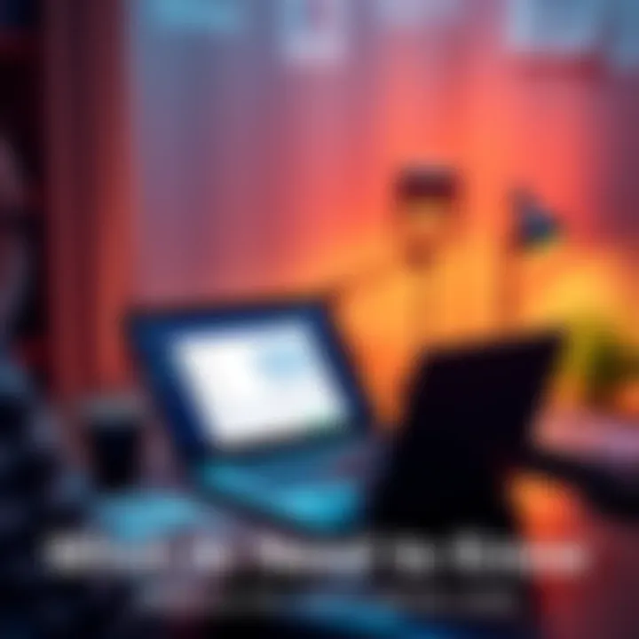 Person sitting at a desk with a laptop, reviewing Coinbase 1099-DA document and using TurboTax for tax filing.