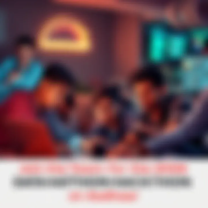 A group of developers collaborating over laptops, working on data-driven projects for the Aadhaar hackathon