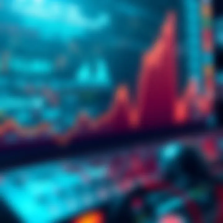 Graph showing decline in technology sector and impact on cryptocurrency values