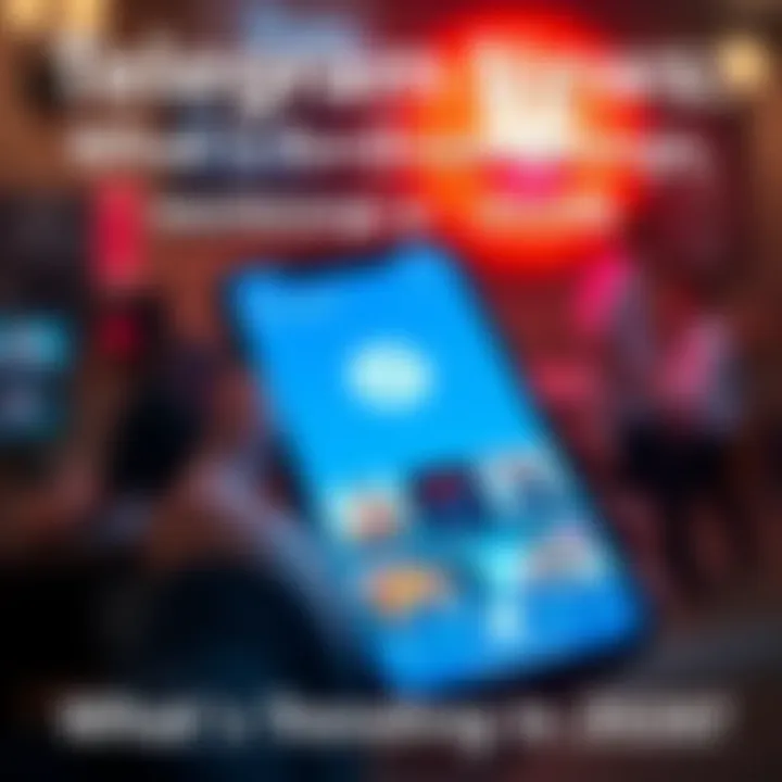 Screenshot of Telegram app showing trending topics and new features