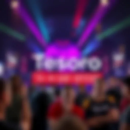 A digital graphic showing the Tesoro logo with a banner announcing 14-day offers and a fan expressing disappointment, set against a colorful background.