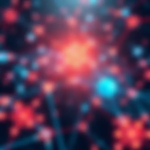 An illustration showing interconnected digital networks representing testnet cranking in 2025, with nodes and connections highlighting technology advancements.