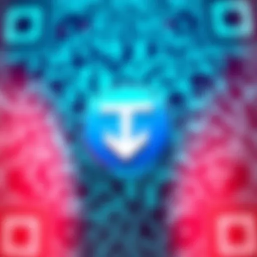 Tether logo showing investment in SQRIL with QR code technology background