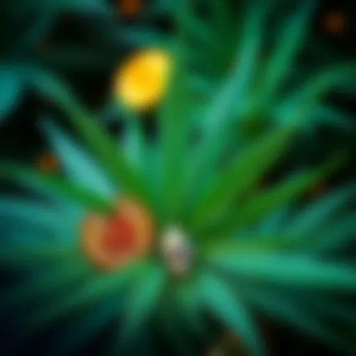 THC and Crypto Connection A graphic showing cannabis leaves and cryptocurrency symbols like Bitcoin and Ethereum intertwined, symbolizing the relationship between THC and crypto investments.