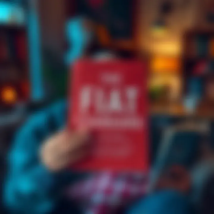 A person holding 'The Fiat Standard' book while comparing it with 'The Bitcoin Standard' in a cozy reading space