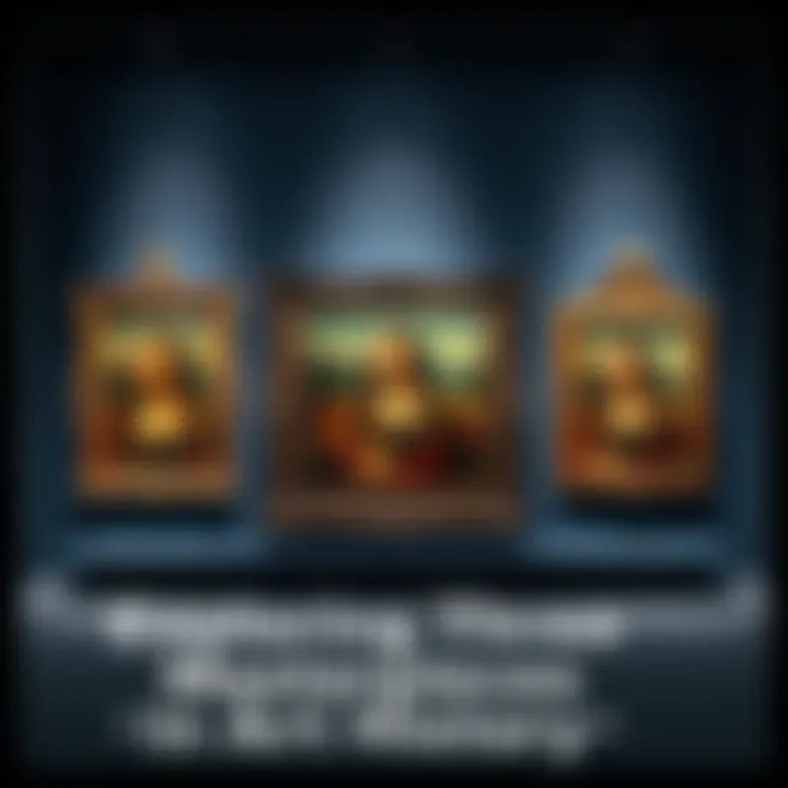 An arrangement of three renowned art pieces displayed together, highlighting their beauty and significance in history.