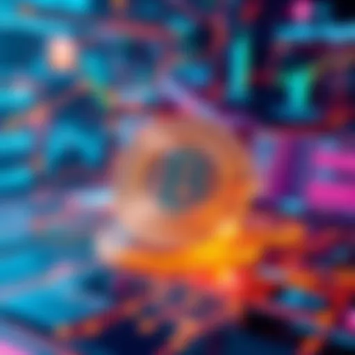 A visual representation of creating a digital token on the XRPL, featuring diagrams and digital interface elements.