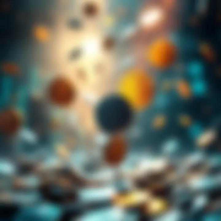 Token Economy Stability A graphic showing tokens falling amidst inflation symbols like rising prices and currency devaluation, illustrating the impact on token economies.