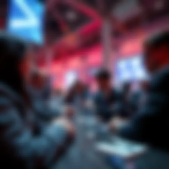 Event on Tokenization and Stablecoins Group of professionals discussing tokenization and stablecoins at a conference in New York City