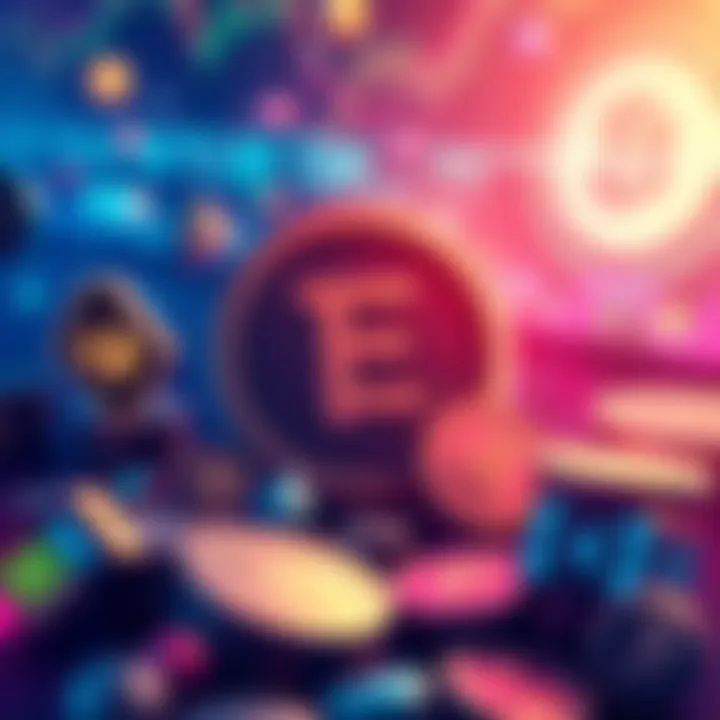 An illustration showing digital tokens associated with the Pi Network testnet, highlighting opportunities for free tokens and DEX airdrops.